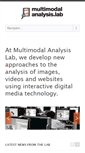 Mobile Screenshot of multimodal-analysis-lab.org